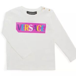 Versace kids logo cotton tshirt top NWT